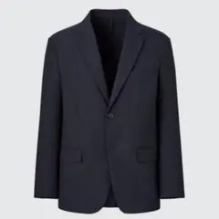 UNIQLO 感動ジャケット メンズM ネイビー 就活 ビジネス　美品