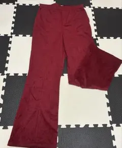 ワイドパンツ 冬 ウエストゴム