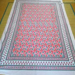 インド綿100% マルチカバーシングルサイズ ★新品★150✕220cm