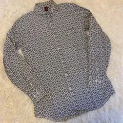 【極美品】タケオキクチ シャツ 長袖シャツ ネルシャツ メンズ ペイズリー柄