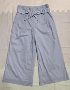最終値下げ❗BANANA REPUBLIC ワイドパンツ サイズ2 ライトブルー