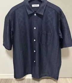 ✴︎美品　monkey time 半袖シャツ ネイビーのサムネイル