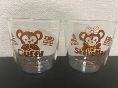 レア！　ダッフィー　シェリーメイ　ガラスカップ　ペア　2個セット　限定　新品