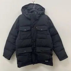 Levi’s メンズ 中綿 ジャケット US/S フード付き ブラック アウター