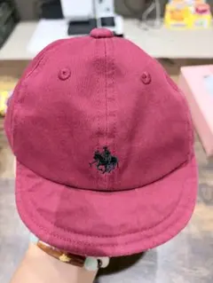 POLO えんじ色　キャップのサムネイル
