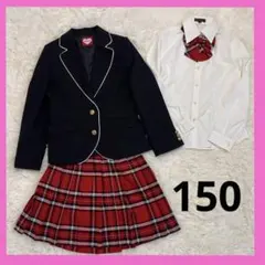 DECORA PINKY'S女の子150 4点赤チェックセレモニーセットアップ