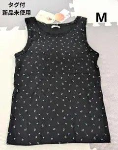 辻希美プロデュース 花柄タンクトップ ブラック Mサイズのサムネイル