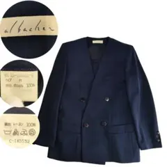 1308 albacher アルバッシュ ダブルブレストジャケット ネイビー