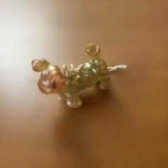 昭和レトロ チューブ細工 犬 マスコット ハンドメイド 当時物