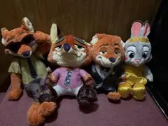 ズートピア ぬいぐるみ４体セット