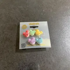 ミッキーマウス型ピアスセット　ミニー　ディズニー