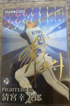 プロ野球チップス 2023 清宮幸太郎 金箔サイン 日本ハム ファイターズ