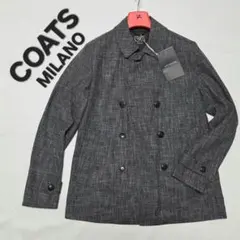 ♂新品・P-コート【COATS Milano】チャコールグレー　48　イタリア製