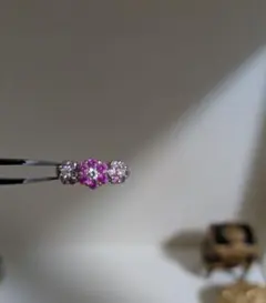 18K ホワイトゴールド スタールビー セットアップ 各1.5ct up - メルカリ