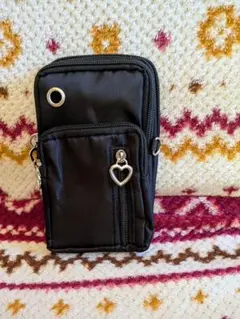 ブラック スマホショルダーバッグ