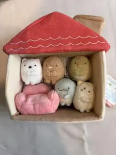 すみっコハウス ソファつきの家　すみっこぐらし　てのりぬいぐるみ5体