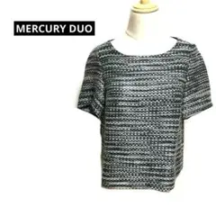 マーキュリーデュオ　MERCURY DUO ツイード生地トップス　半袖