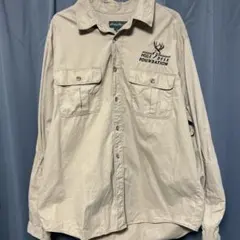 ブラウン長袖シャツ