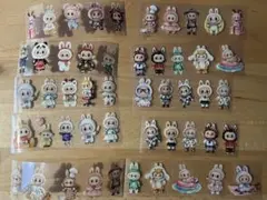 ③ラブブ♡かわいい透明シール50枚セット