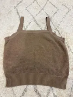RALPH LAUREN ニットキャミソール ブラウン M 重ね着 キレイめ - メルカリ