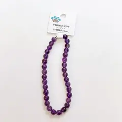 パーツクラブ　天然石　ビーズ　6mm  アメジスト