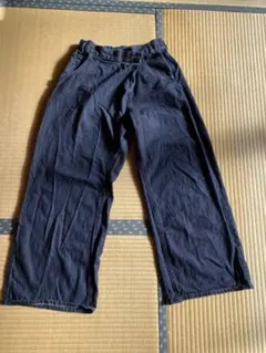 濃紺　ワイドデニム