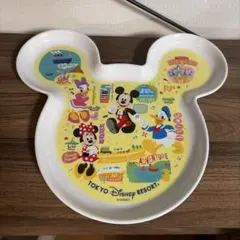 【未使用】東京ディズニーリゾート スーベニア ミッキー型プレート 食器 メラミン