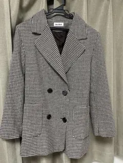 千鳥柄　ブラウン　ジャケット　トリートユアセルフ