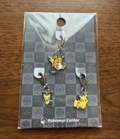 新品未開封　ポケモンセンター　メタルチャーム　ピチュー　ピカチュウ、ライチュウ