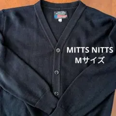 MITTS NITTSミッツニッツ・Vネック カーディガン・Mサイズ・USA・黒