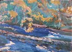 真作保証】道 手代木克信（風景画/北海道）国際形象展/新制作展 - メルカリ