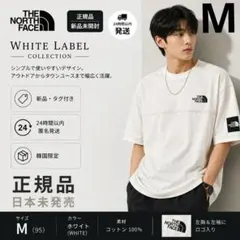 最安！ 韓国ノースフェイス ダメージ Tシャツ 白 M 新品 ウォッシュ