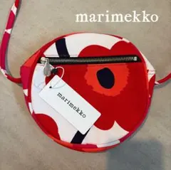 【新品/未使用】marimekko/マリメッコ　丸型ショルダーバッグ　ウニッコ柄のサムネイル