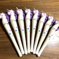 かわいい 紫ユニコーン ボールペン 8本セット おまとめ⑤のサムネイル