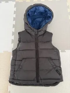 ZARA baby グレー フード付き 中綿ベスト
