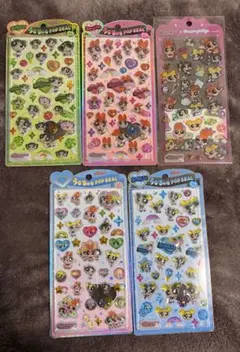 うるちゅるポップシール　ドロップジュエリー パーパフ　5枚セット