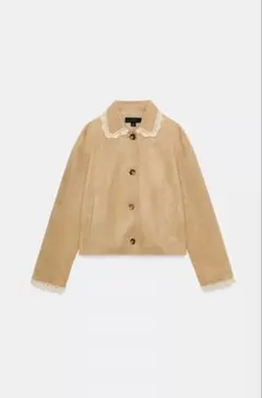 zara フェイクスエードジャケット