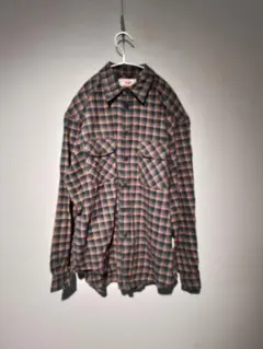 Levis　リーバイス　グリーン系　チェックシャツ　Lサイズ