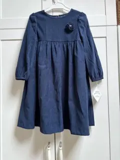 新品　130 入学式　卒園式　ネイビー　長袖　ワンピース　発表会　東原亜希