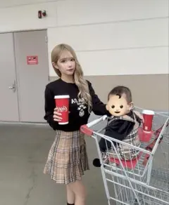 WEGO チェックスカート