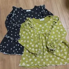 9.6まで出品 PAIR MANON 長袖トップス 2枚セット 100cm