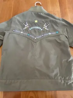 dazzlin MA-1ジャケット カーキ　刺繍付き