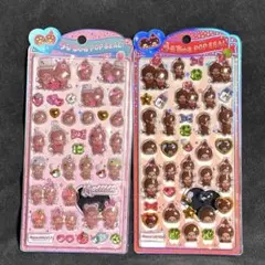 うるちゅるポップシール もんちっち モンチッチ 2枚セット