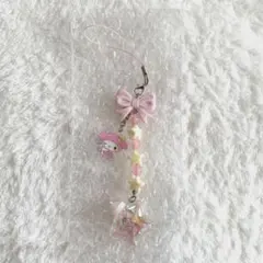 サンリオ　星屑ベイビーボトルデザインシリーズ　ストラップ　マイメロディ