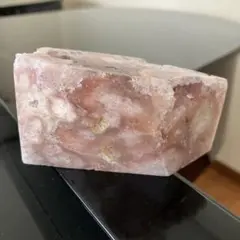 桜瑪瑙とピンクアメジストの共生 フリーフォーム 天然石置物