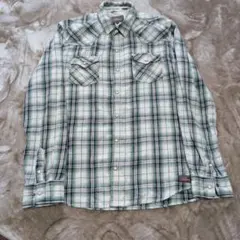 Dickies チェック柄 長袖シャツ XL