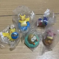 ポケモン　 フィギュア ぎらぎらサンシャイン ピカチュウ ヤドン　モクロー