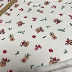 クリスマストナカイニット生地