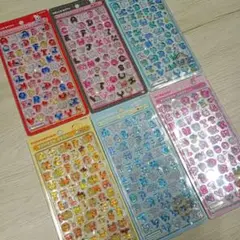 正規品　新品　ボンボンドロップシール　サンリオ　文字　アルファベット　6枚セット