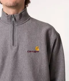 カーハート ハーフジップ トレーナー ダークグレー 正規品 チャコールグレーのサムネイル